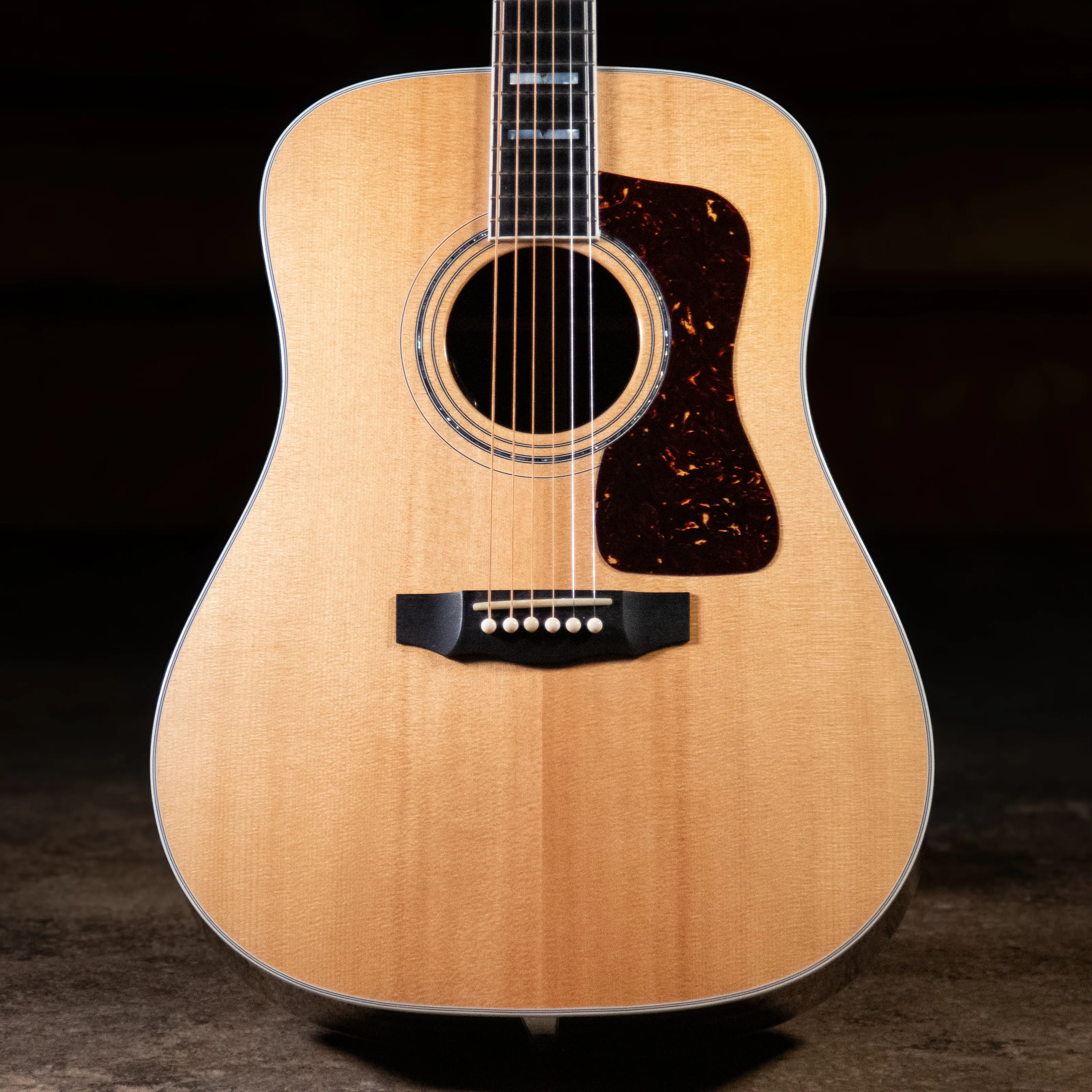 2017 Guild D-55 Acoustic-Electric Guitar, Natural w/OHSC - Used