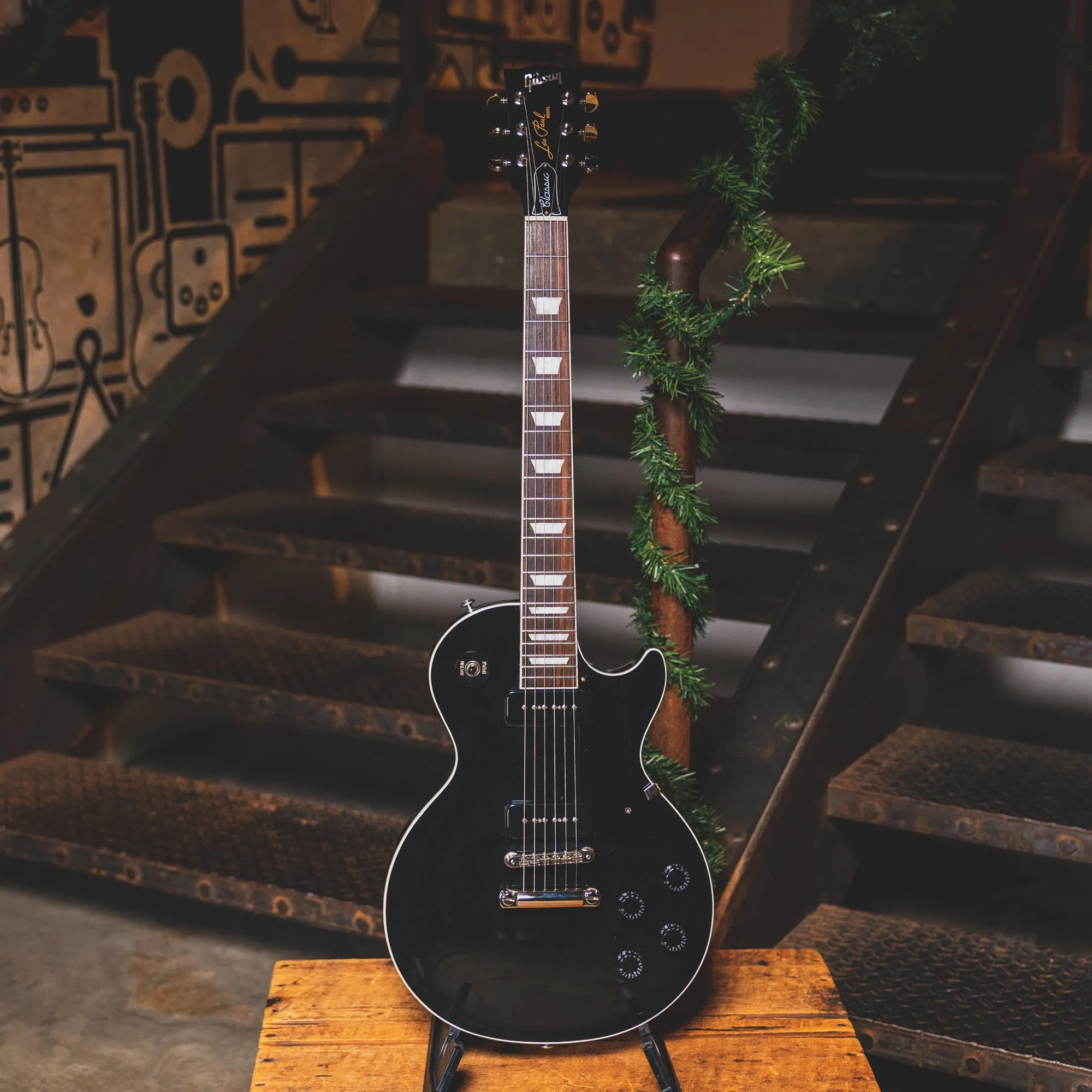 2018 Gibson Les Paul Classic P-90, Ebony w/OHSC - Used