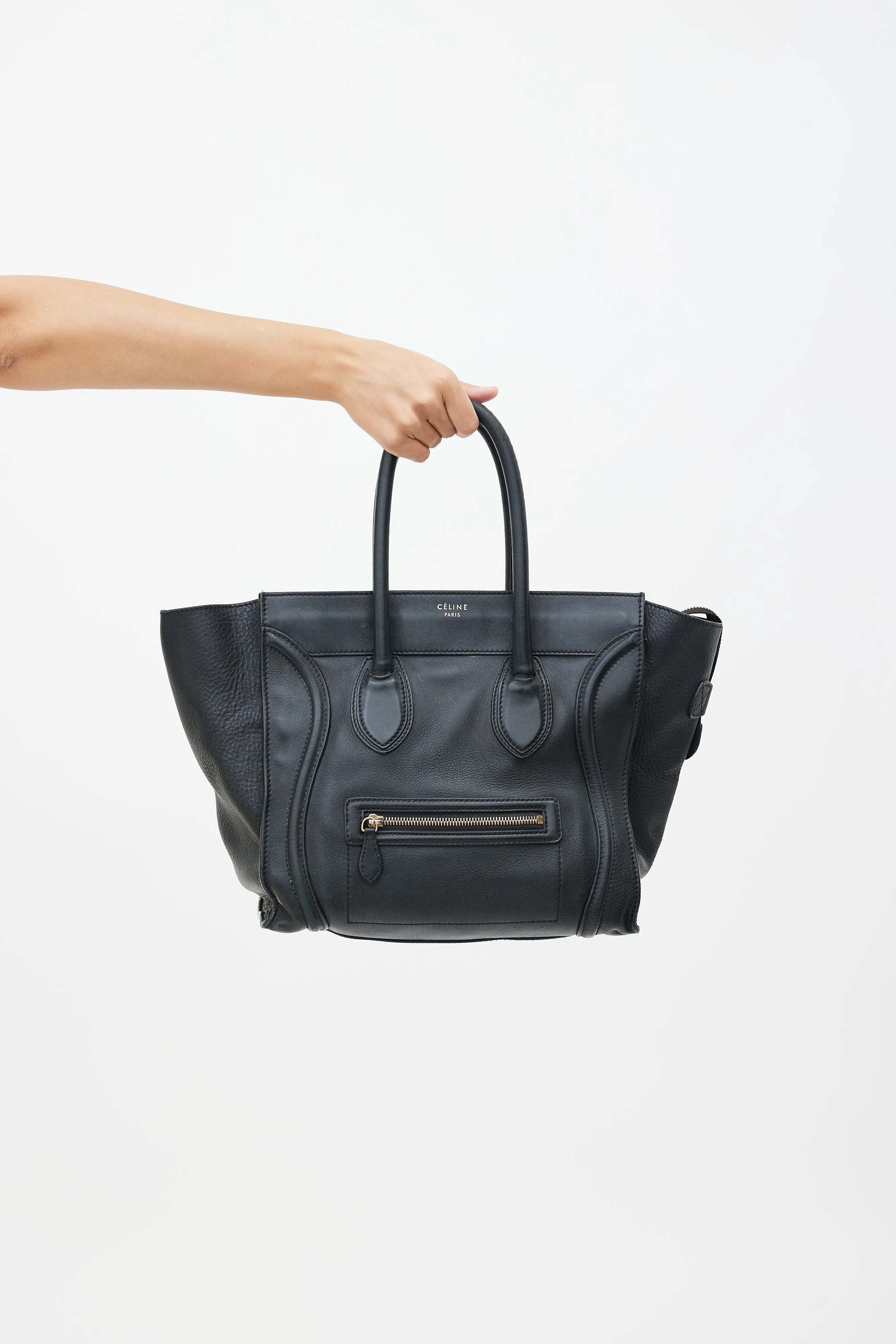 Black Small Luggage Tote Bag