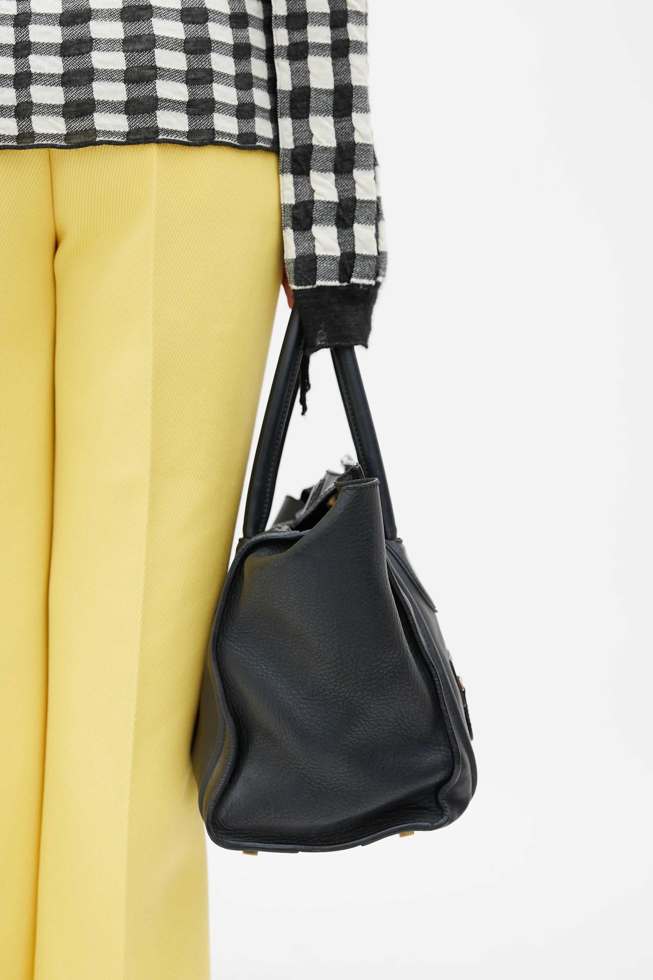 Black Small Luggage Tote Bag