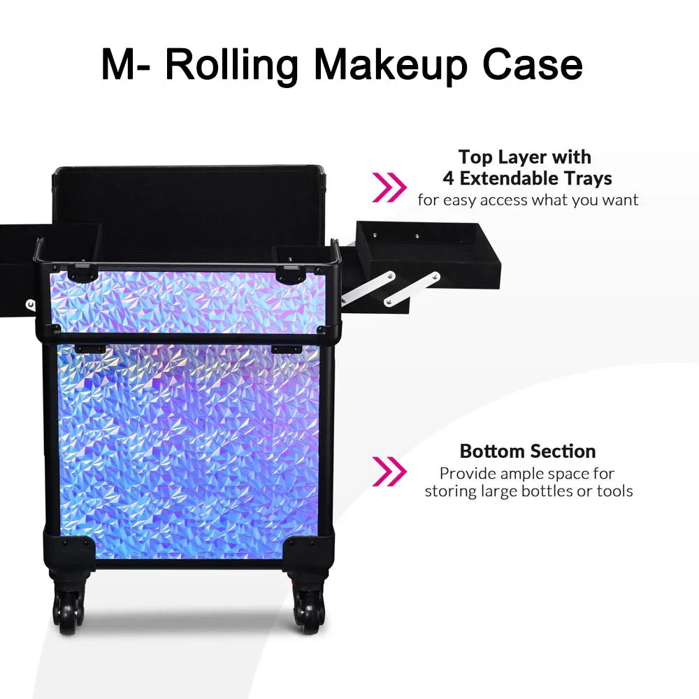 Byootique Mermaid Rolling Makeup Case - Set of 3