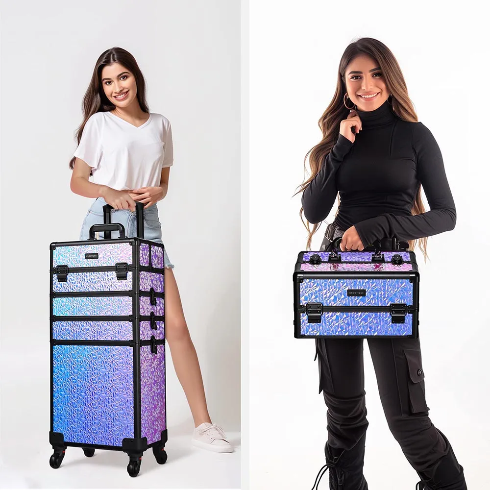 Byootique Mermaid Rolling Makeup Case - Set of 3