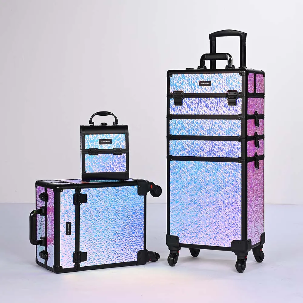Byootique Mermaid Rolling Makeup Case - Set of 3