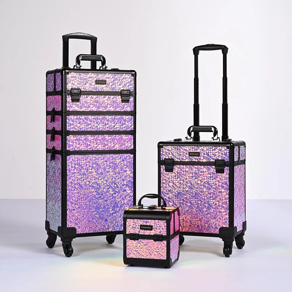 Byootique Mermaid Rolling Makeup Case - Set of 3