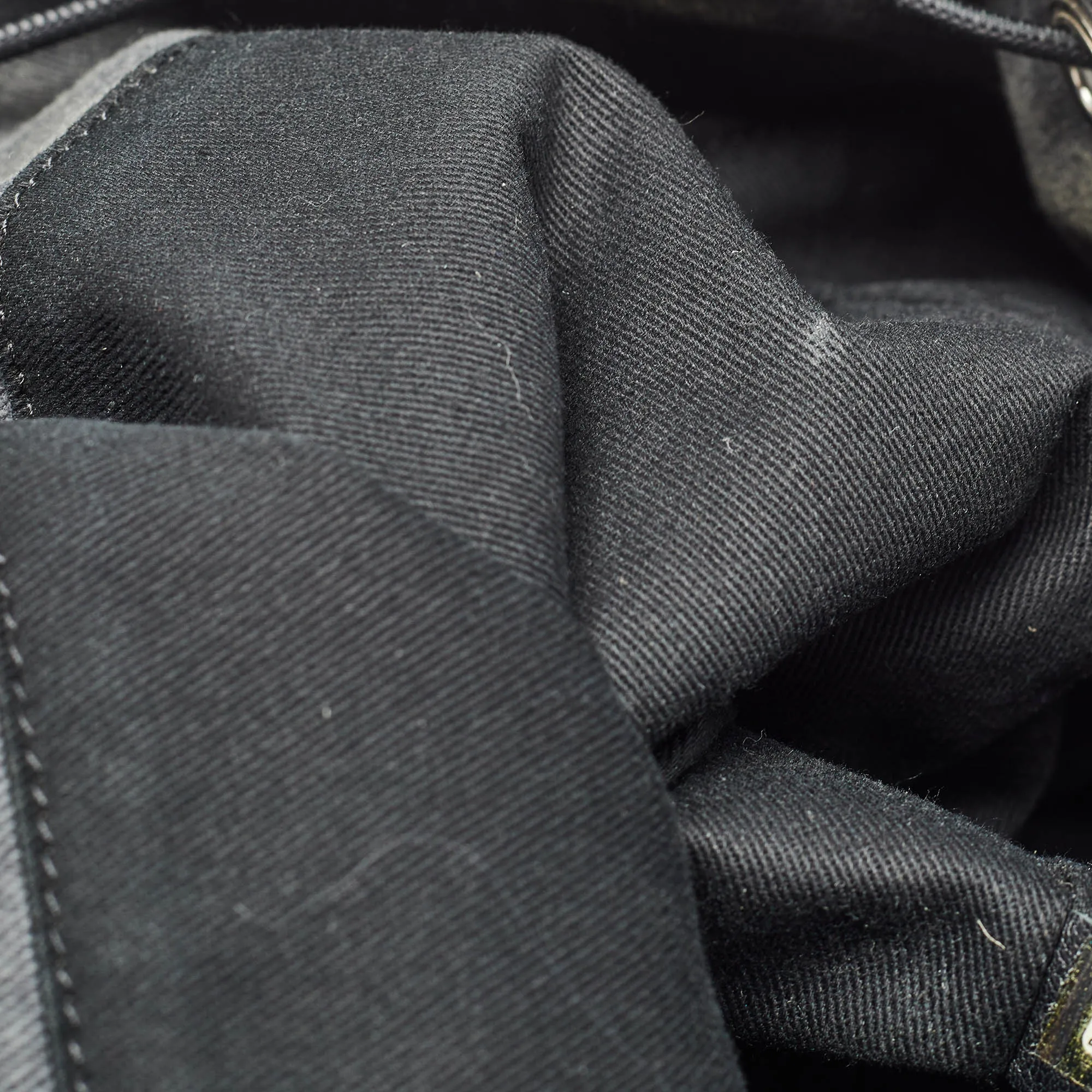 CHANEL Dark Grey Denim Sequins Deauville Backpack