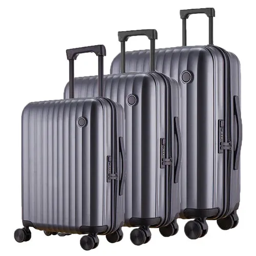 Claxton Zipper Spinner Hardshell Luggage 3 Piece Set