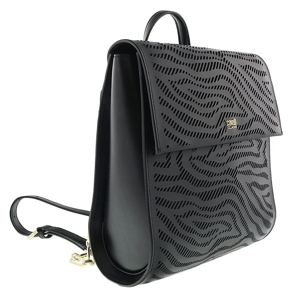 Damaged Store Return Roberto Cavalli  Black Audrey 004 Backpack
