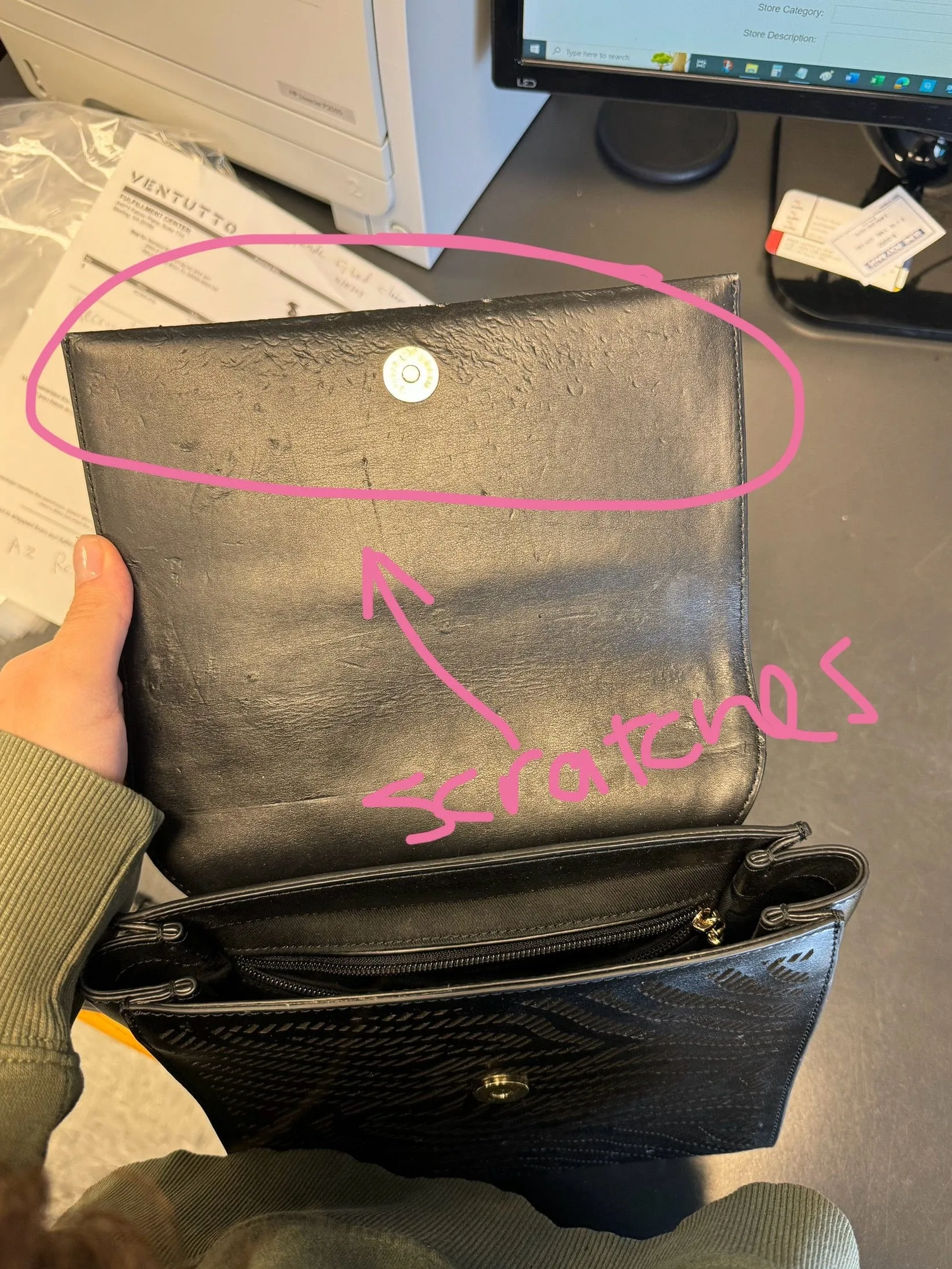Damaged Store Return Roberto Cavalli  Black Audrey 004 Backpack