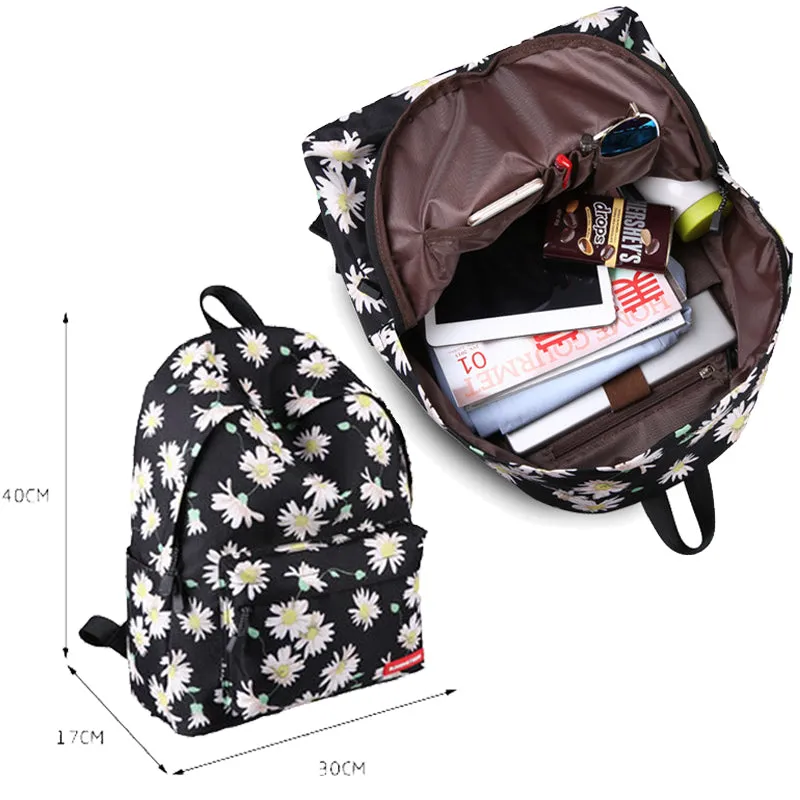 Elementary/Middle School Backpack Set Bookbag for Teen Girls
