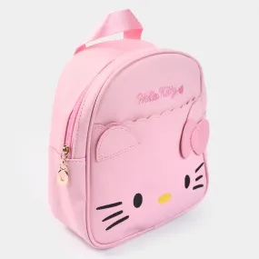 Fancy Backpack Cute Face Design Pink