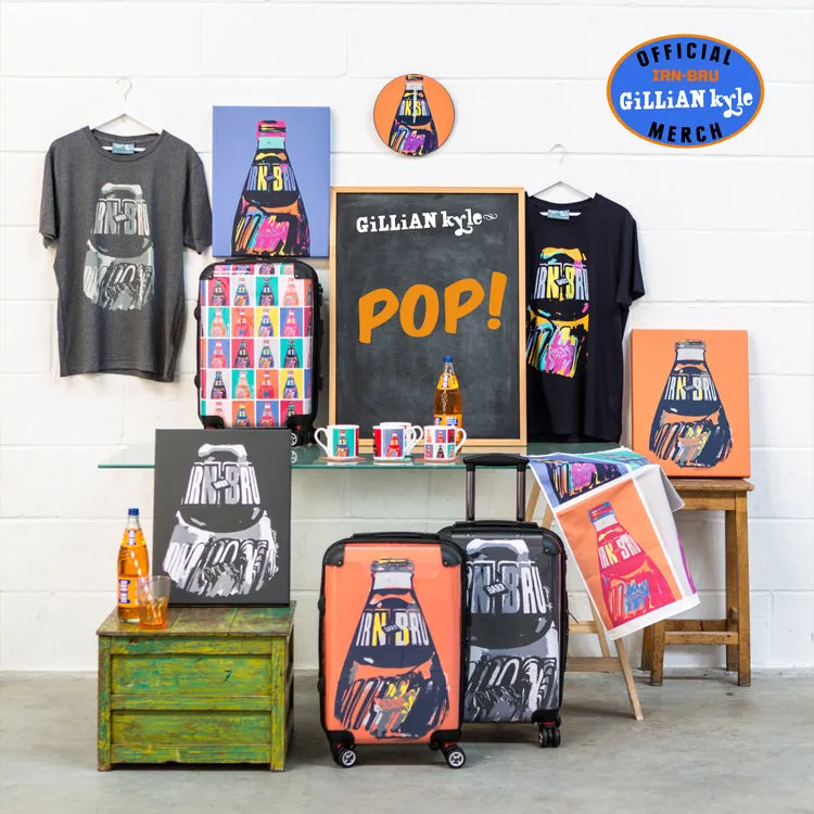 IRN-BRU POP! Big Bottle Suitcase - orange