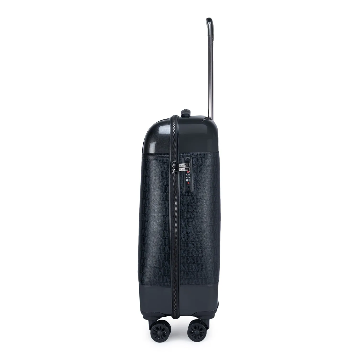 Large Monogram Leather Trolley - Black