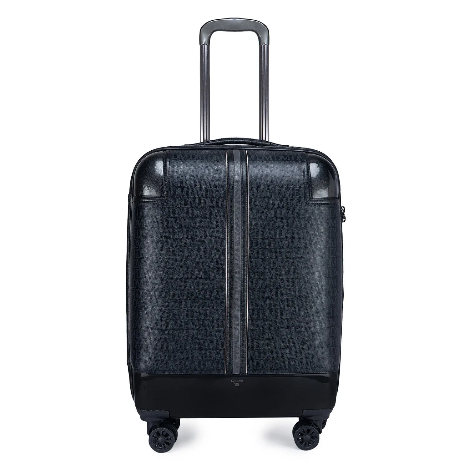 Large Monogram Leather Trolley - Black
