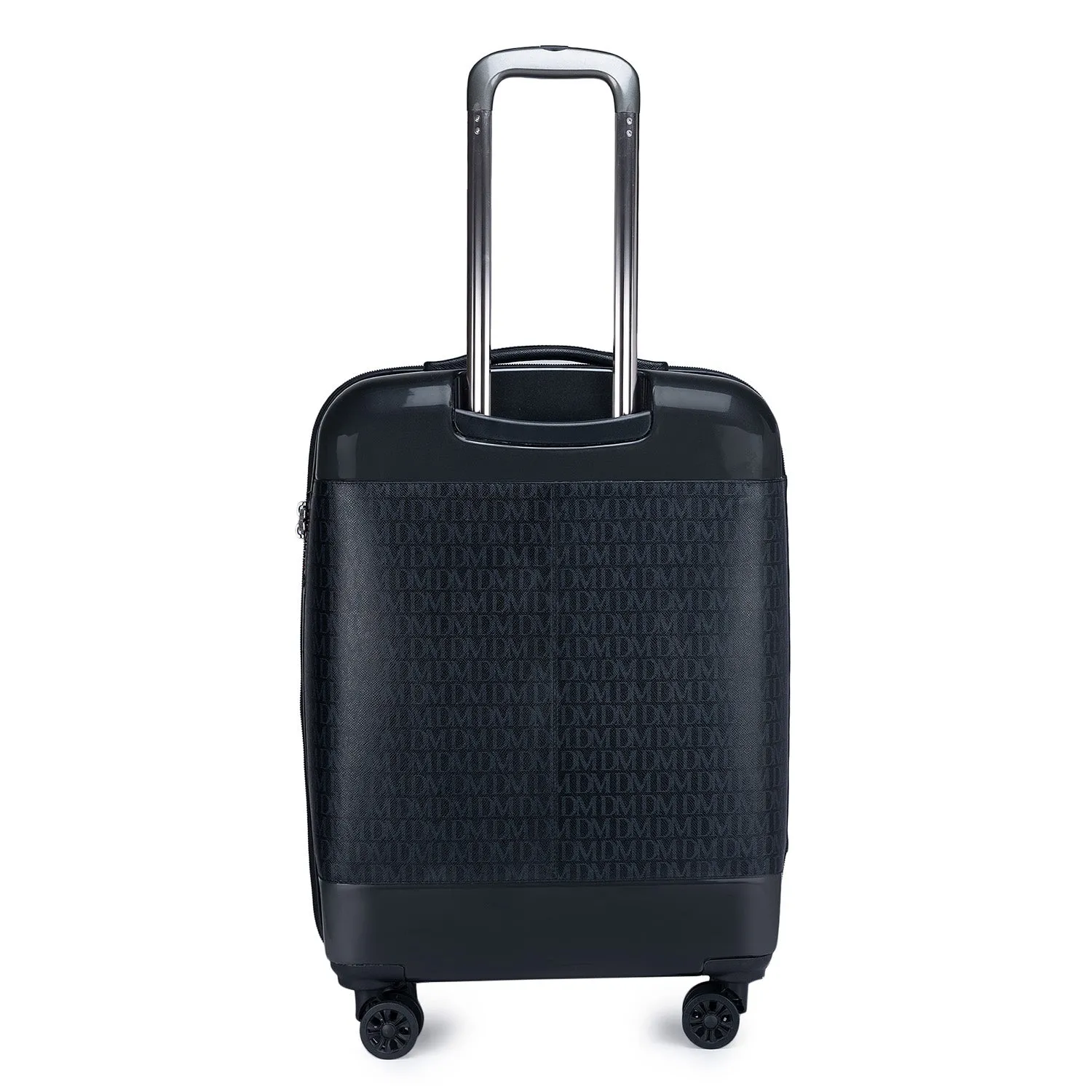 Large Monogram Leather Trolley - Black
