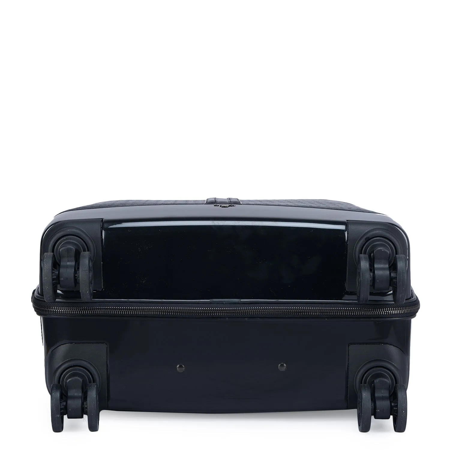 Large Monogram Leather Trolley - Black
