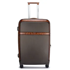 Large PC & Monogram Leather Trolley - Bronze & Cognac