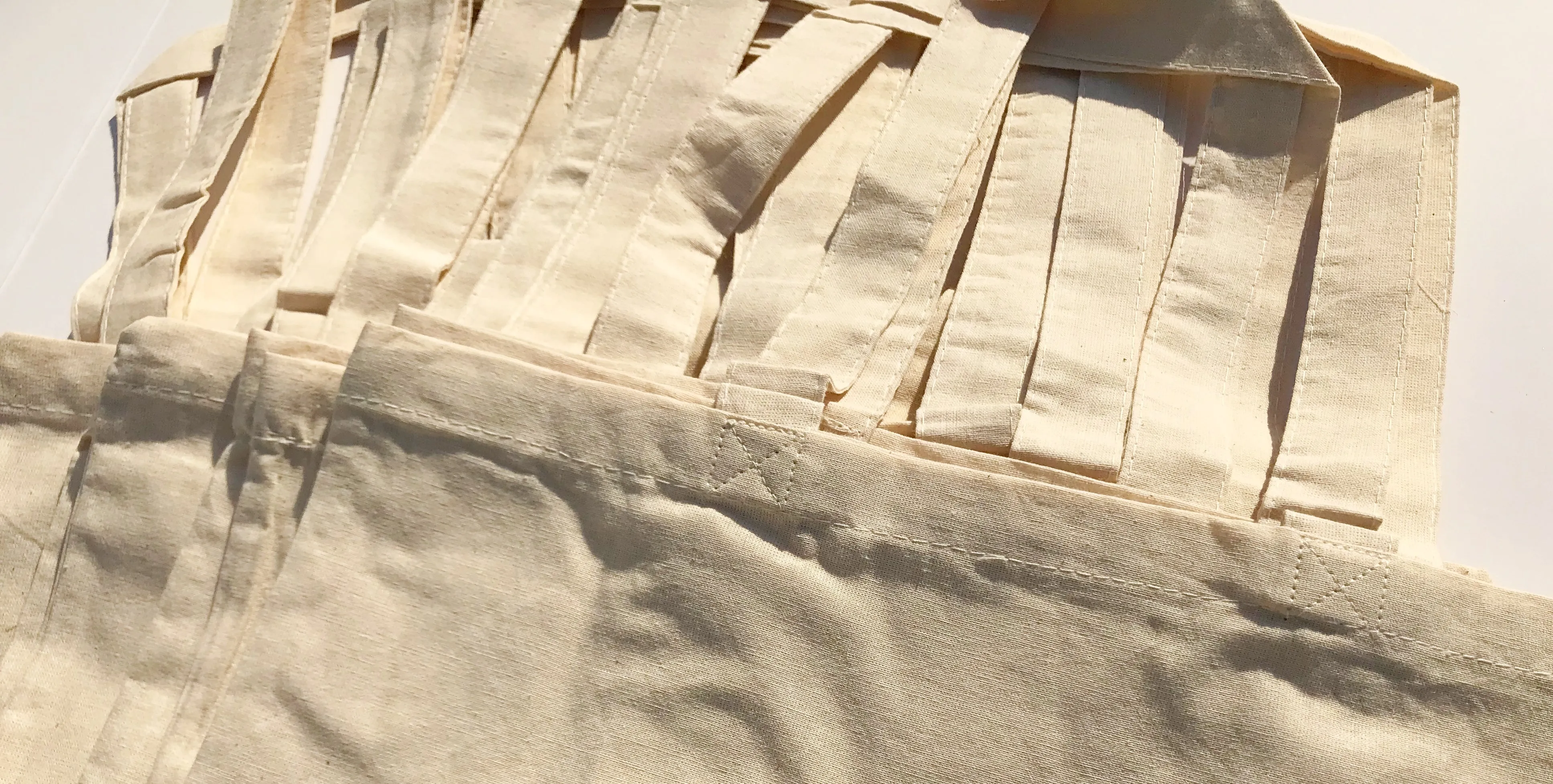 Lightweight Cotton Tote Bags 15" x 16" x 3"