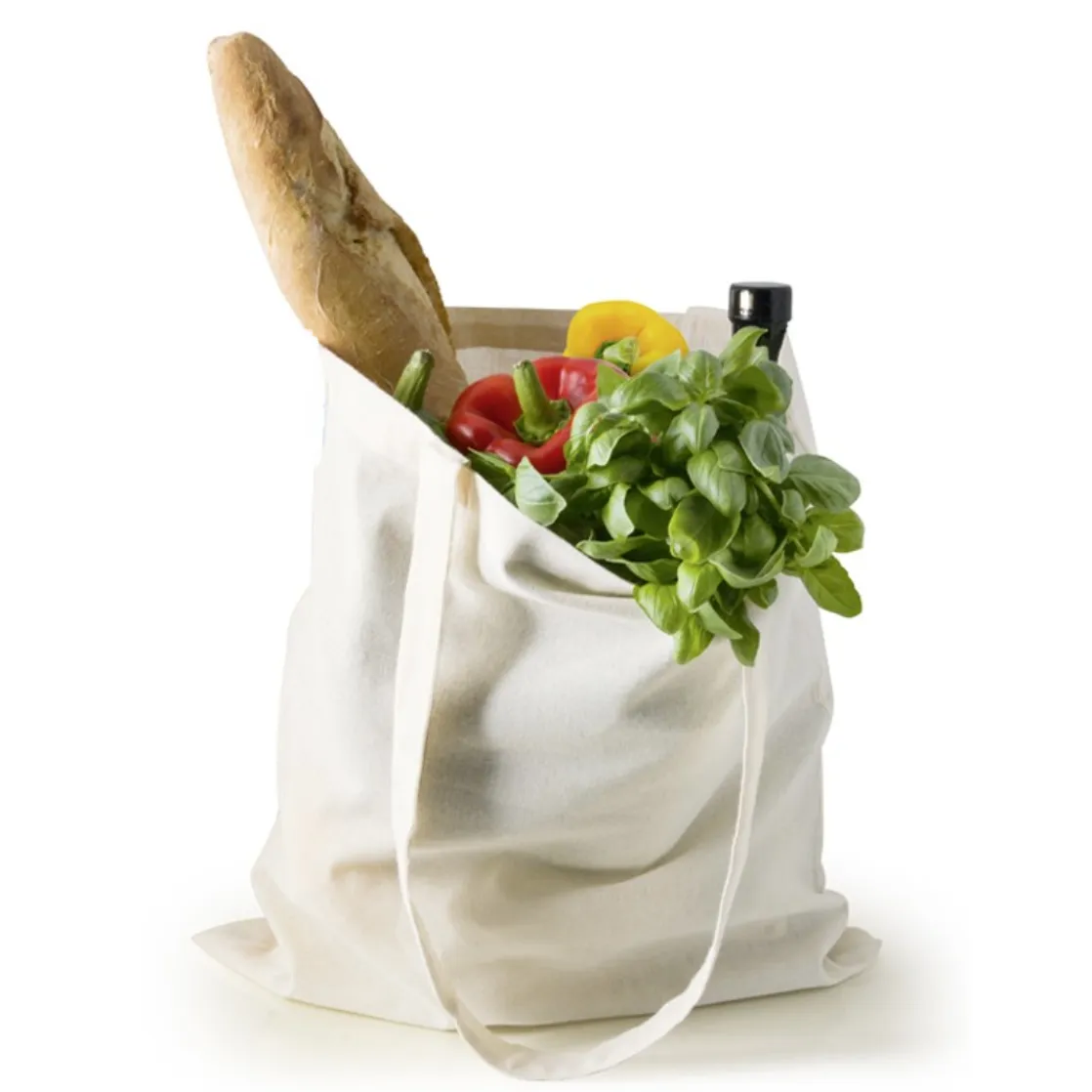 Lightweight Cotton Tote Bags 15" x 16" x 3"