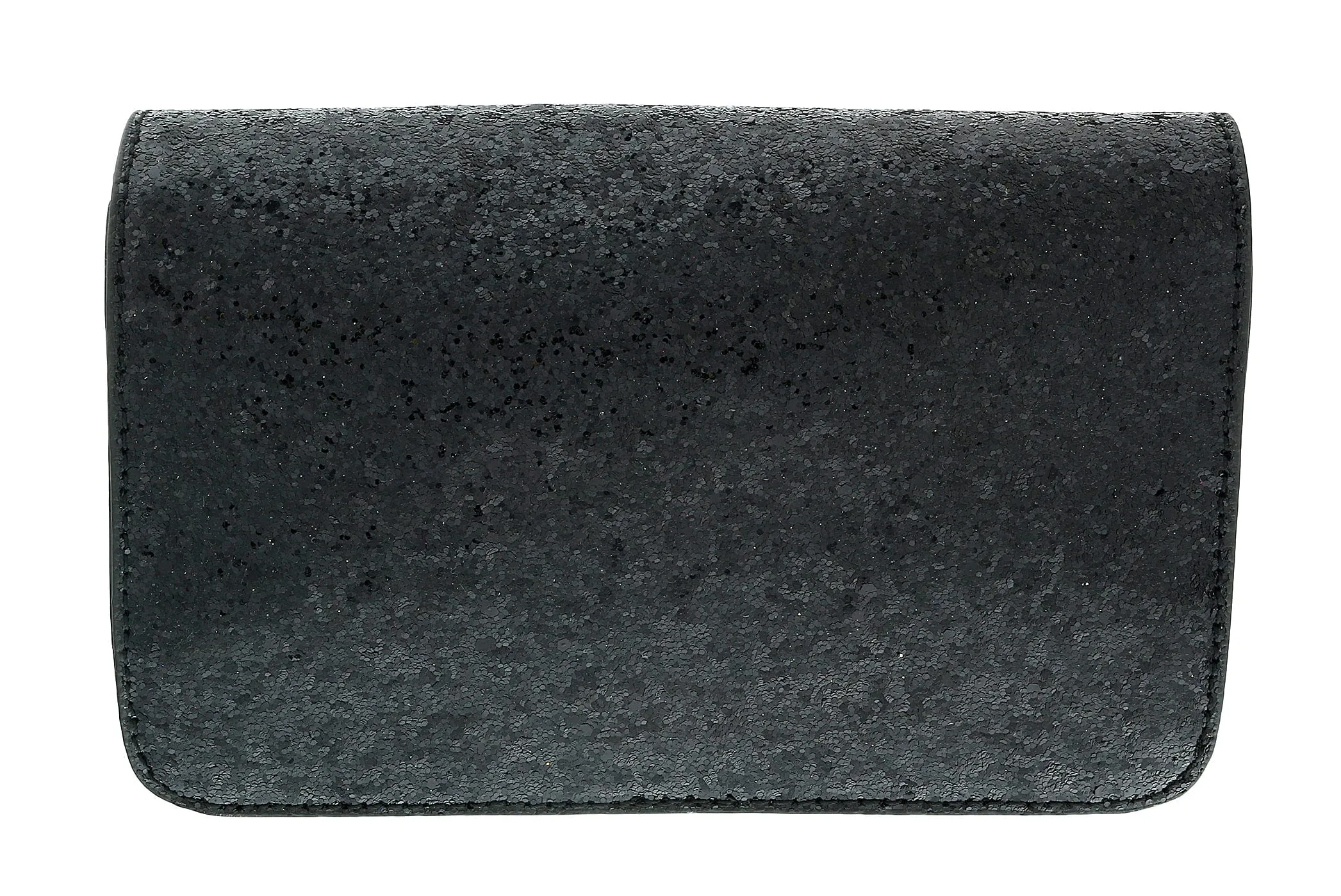 Love Moschino Black Glitter  Classic Clutch Small Shoulder Bag