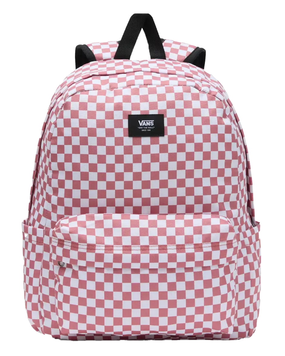 Old Skool Check Backpack in Withered Rose
