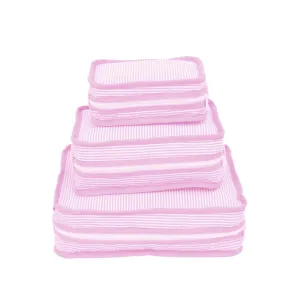 PINK SEERSUCKER STACKING SET