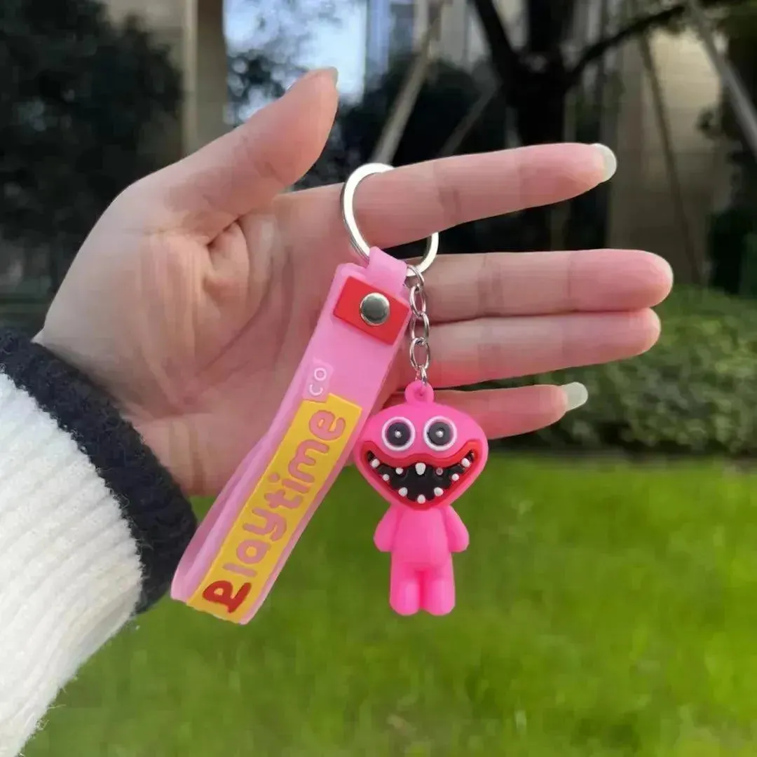 Poppy's Playtime Monster Smiley Keychains