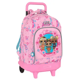 School Rucksack With Wheels Lol Surprise! Glow Girl Pink (33 X 45 X 22 Cm)