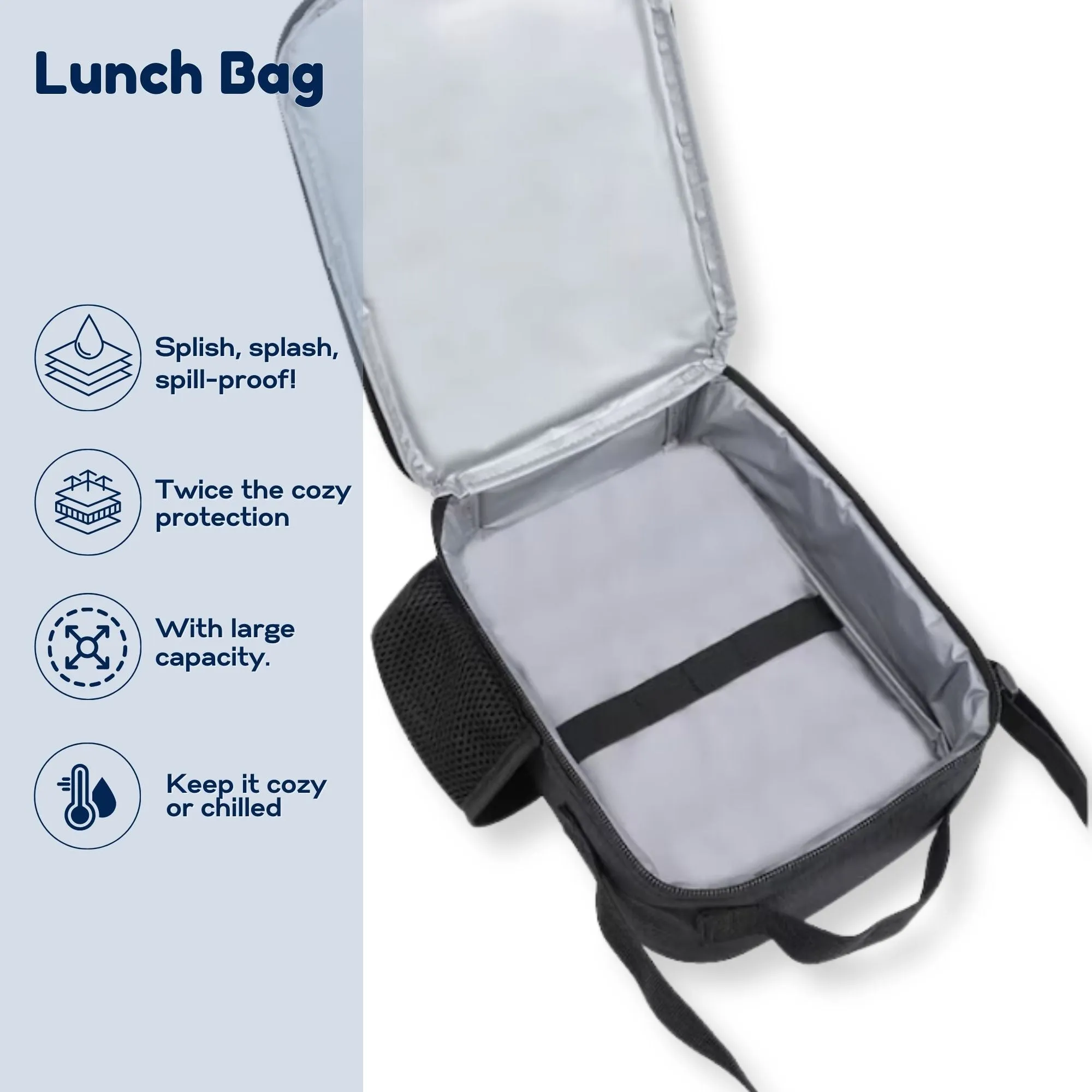 Sea Friends Set - Durable Backpack, Lunch Bag, and Pencil Case for Him
