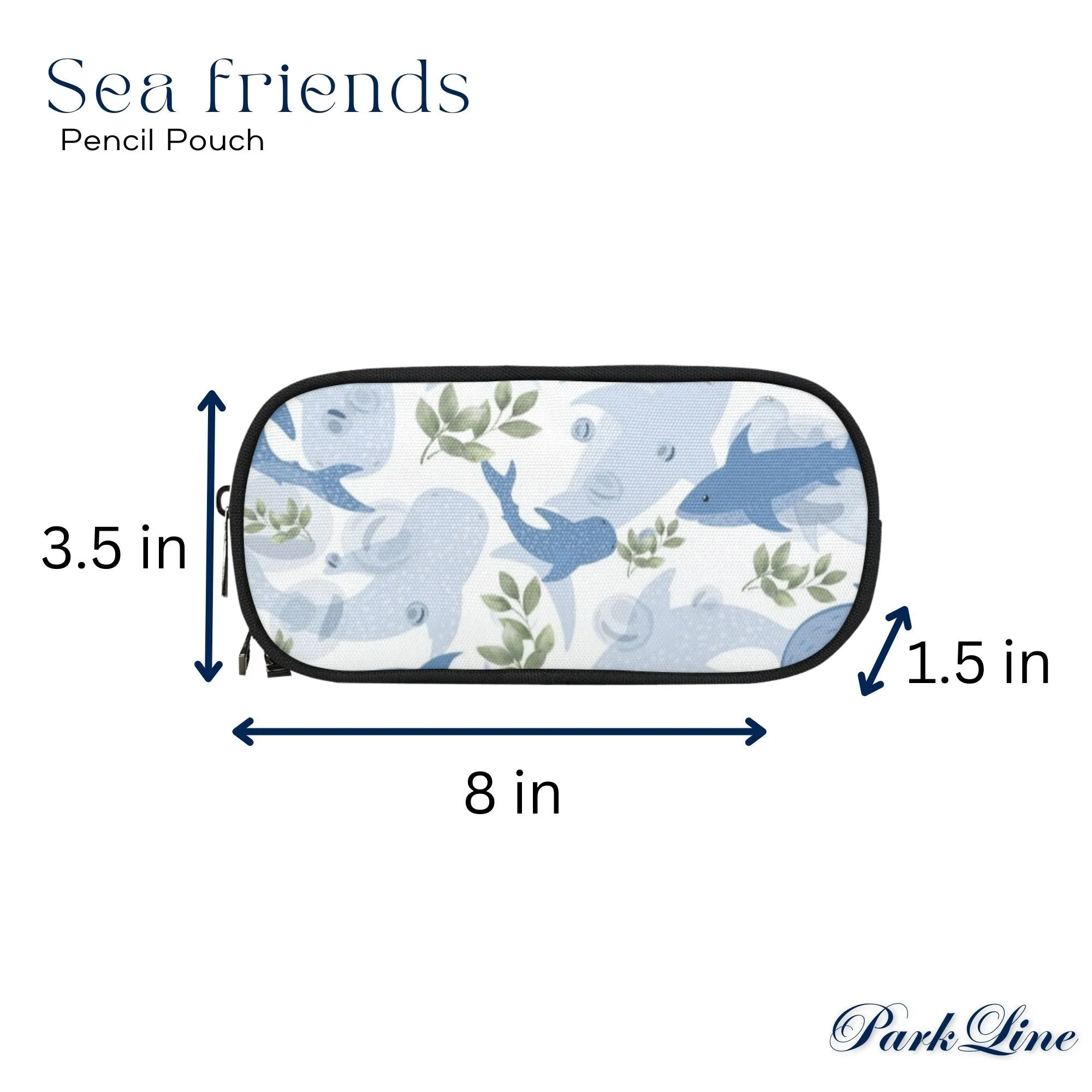 Sea Friends Set - Durable Backpack, Lunch Bag, and Pencil Case for Him