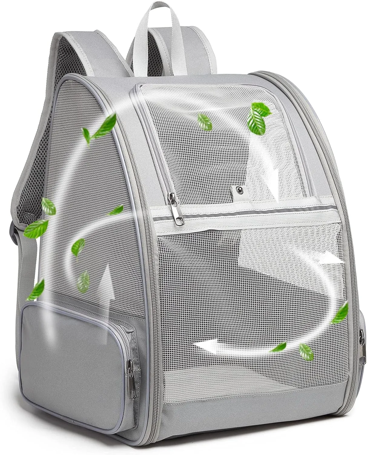 Sleek Black Space Bubble Backpack for Pets on the Go