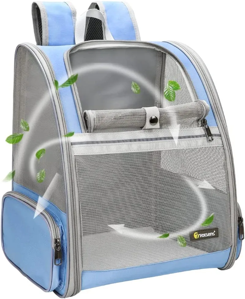 Sleek Black Space Bubble Backpack for Pets on the Go