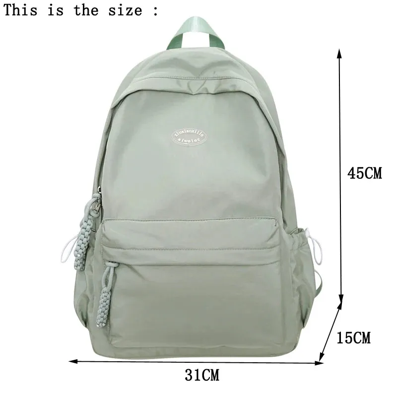 UAKISS  -  Female Kawaii College Bag Student Women Backpacks Cool Teenage Girl Boy Teenager School Bag Ladies Fashion Backpack Trendy