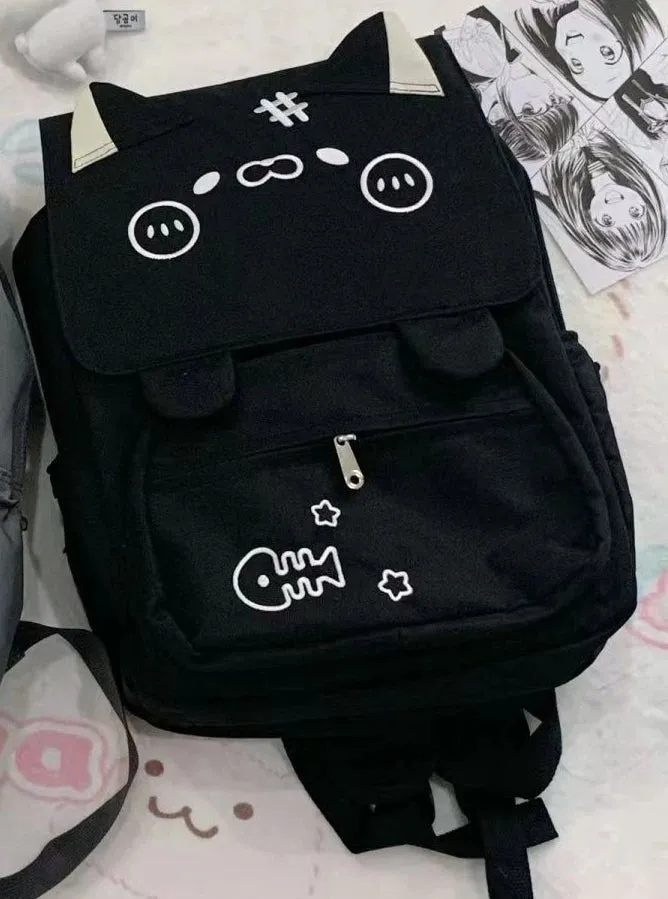 Uakiss Japanese Fashion Womens Backpack Cute Pig Cartoon Casual Backpacks Nylon Luxury Designer Kawaii Original Female School Bag