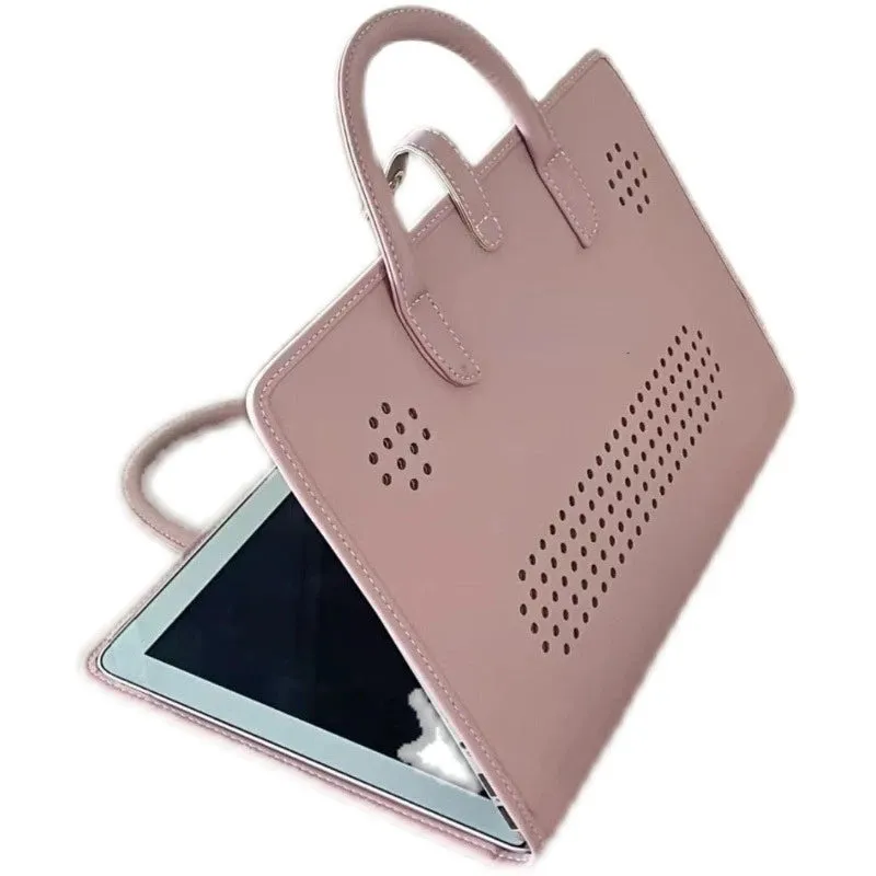 UAKISS  -  Pink Girls Casual All Match Simple Top-Handle Bags Korean Solid Trendy Chic Laptop Bag Sweet Y2k Fashion Travel Women's Handbags