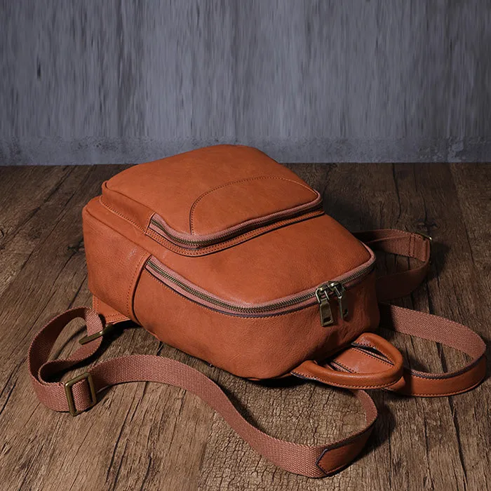 Women's Small Genuine Leather Backpack Bag Purse Trendy Backpacks For women