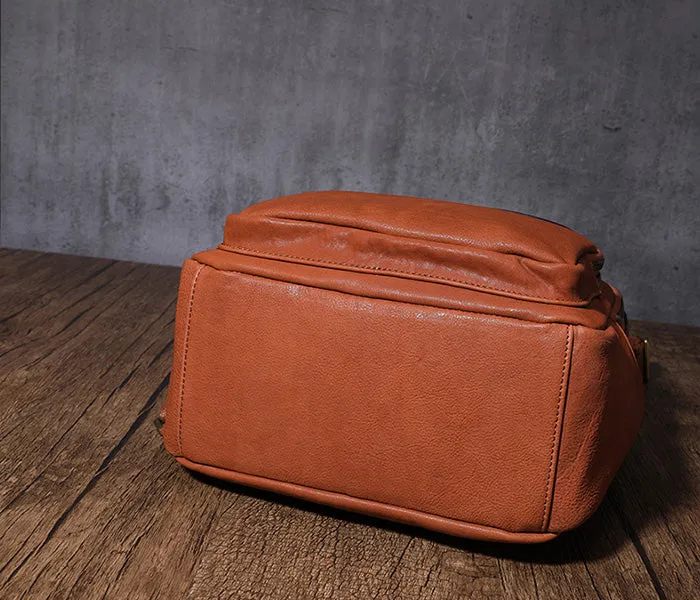 Women's Small Genuine Leather Backpack Bag Purse Trendy Backpacks For women